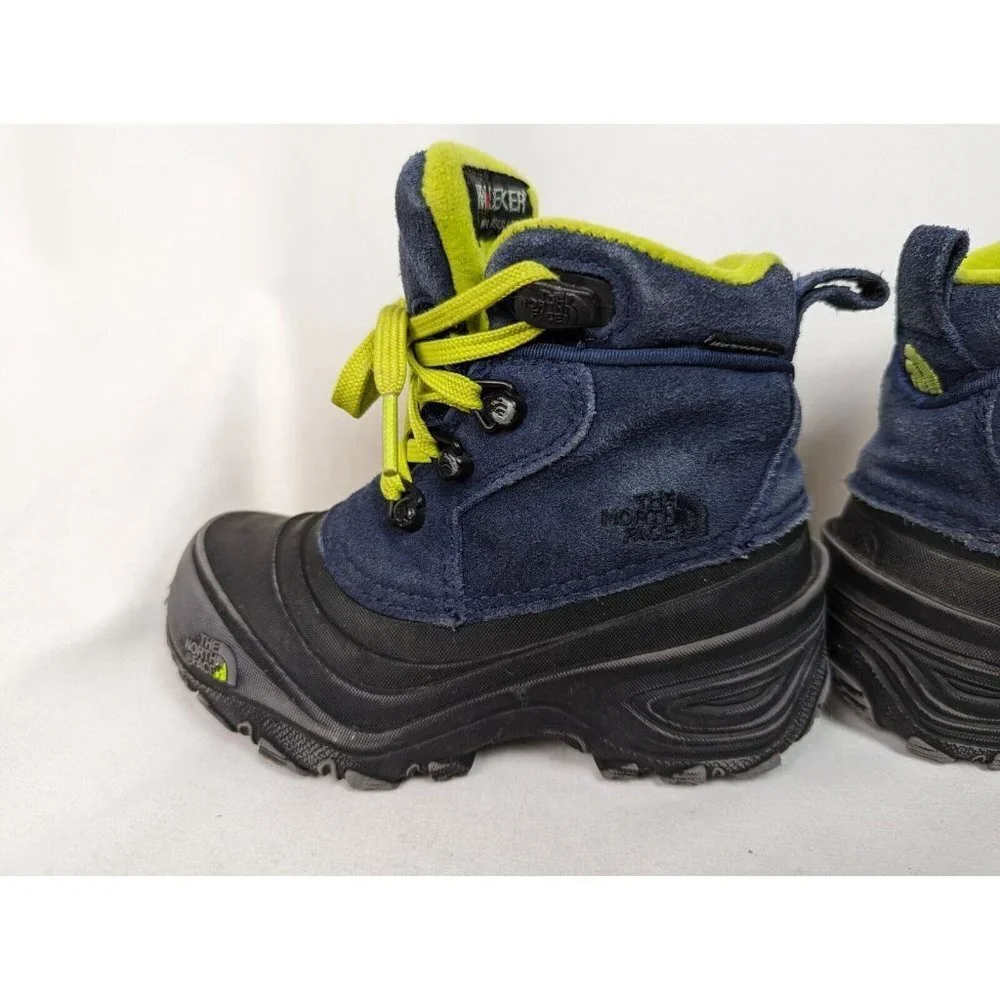 The North Face Boys sz 10 Waterproof Insulated Chilkat Lace II Snow Boots Youth